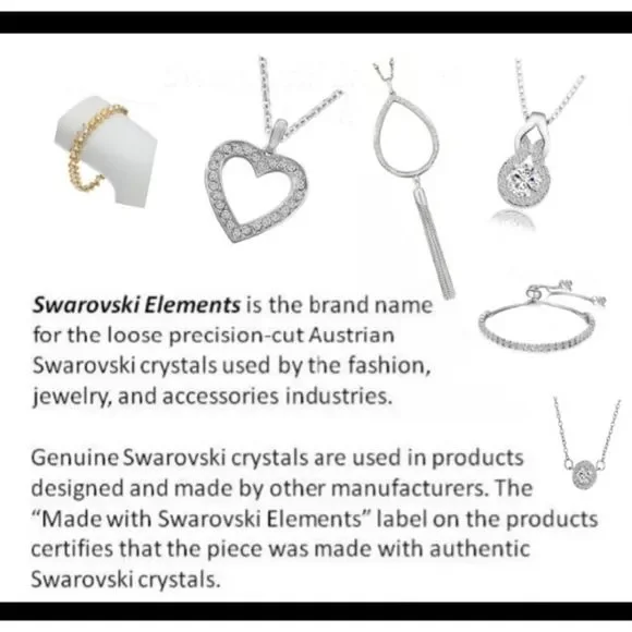 Swarovski Elements - Size 8 - Sterling Silver ring as pictured - Picture 6 of 6